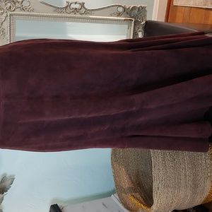 Suede skirt